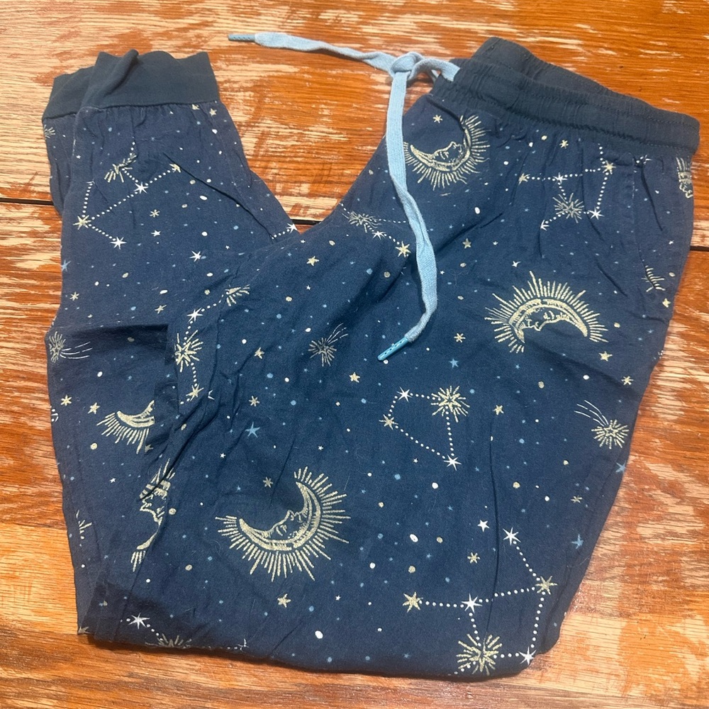 Secret Treasures Teal Pajama Pants with Celestial Design